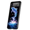 Ocean Animal Dolphin Hard PC Phone Case For Samsung Galaxy Z Flip 6 5 4 Black Cover For Galaxy Z Flip 3 Foldable Shockproof Capa