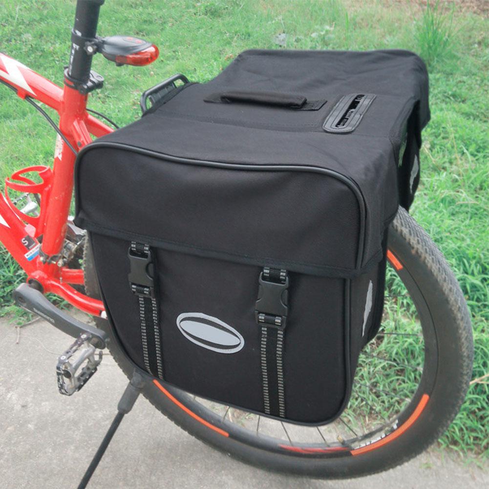 Waterproof Outdoor Bike Bicycle Rear Seat Tail Storage Bag Rack Trunk Travel Double Pannier Bag