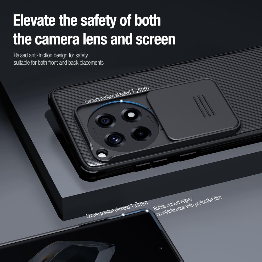 Для Oneplus Ace 3 / 12R Чехол Nillkin CamShield Ультратонкий Жесткий ПК Слайдер Чехол для Камеры для One Plus Ace 3 / 12R Защитная Крышка для Объектива
