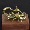 Scorpion Figurine Animal Sculpture Birthday Gift Copper Statue Small Ornament for Office