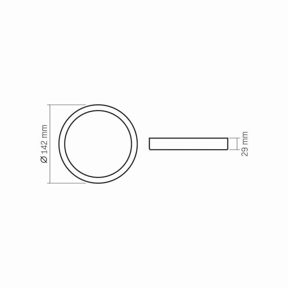 Down Light ceiling lamp white class E 10W 1250lm 4000K 14.2 cm Videx