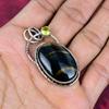 Blue Tiger Eye &  Citrine Pendant, 925 Sterling Silver Pendant Jewelry. Gift For Women Handmade Pendant Gemstone Jewelry