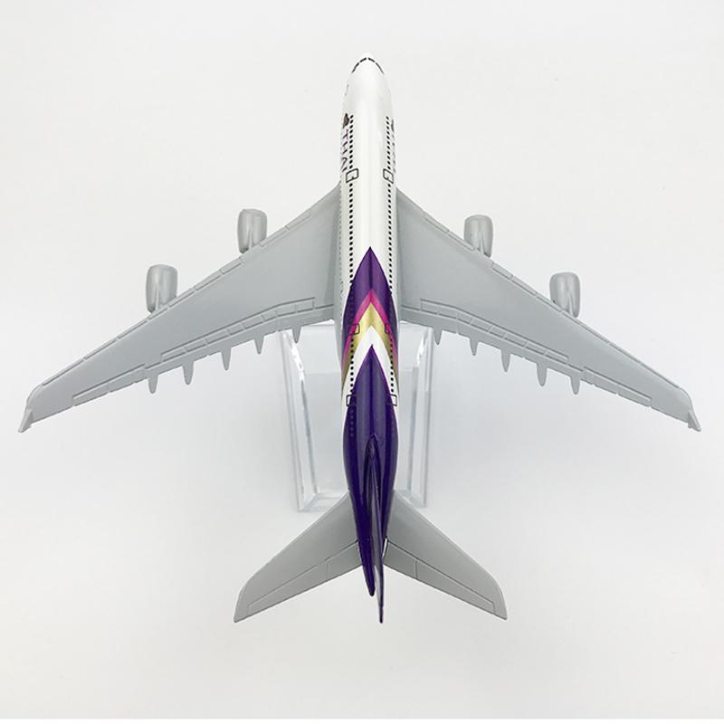 Масштаб 1/400 16 см Thai Airways Airbus A380 Airways Модель самолета Самолет Литой металл Самолеты