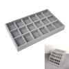Stackable Velvets Jewelry Organiser Tray for Drawer Storage Rings Display Stand Earrings Bracelets Necklaces Holder