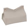 Tissue Box, Easy Open Waterproof PVC Leather Design, Simple Style Durable Anti-Crack Tissue Dispenser for Home Car Use