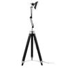 Gasoline - Office Noir - Lampadaire Décoratif - Bois Et Métal - Pied 170 Cm - Abat-jour 20 Cm