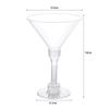20 Pcs Unbreakable Disposable Wine Glass Clear Goblet Plastic Margarita Glasses  Champagne