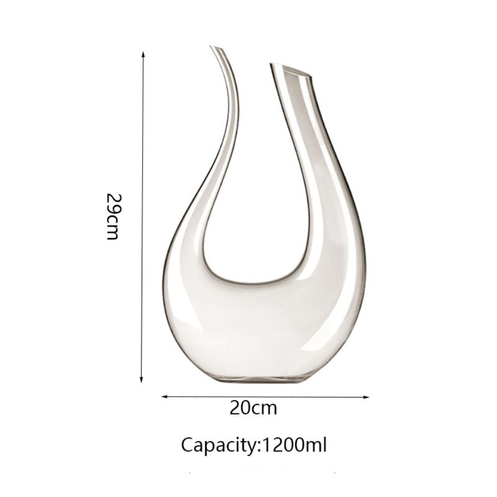 Swan Design U-shaped Wine Decanter 1.2L Wine Dispenser Wine Accessories Carafe Wine Aerator Party