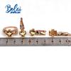 Bolaijewelry Натуральный цитрин Квадратный драгоценный камень Кольцо Серьги Подвеска Комплект ювелирных изделий Стерлинговое серебро 925 пробы Изящные украшения Подарок на годовщину для женщин