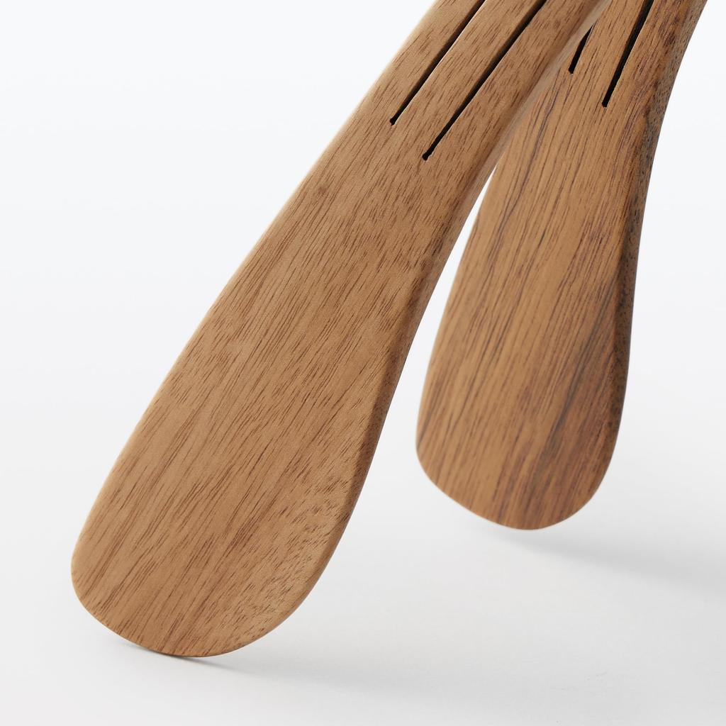 MUJI Складные щипцы из акации 22 см 83913205, прибл.. Длинный,