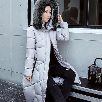 Осень-зима, утепленная женская теплая парка, женская однотонная свободная куртка-пуховик с большим карманом и меховым капюшоном, куртки, верхняя одежда