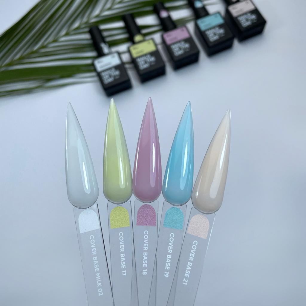 Nailsoftheday Cover Base New 20 - Semi-Transparent Mint Hybrid Base, 10 Ml