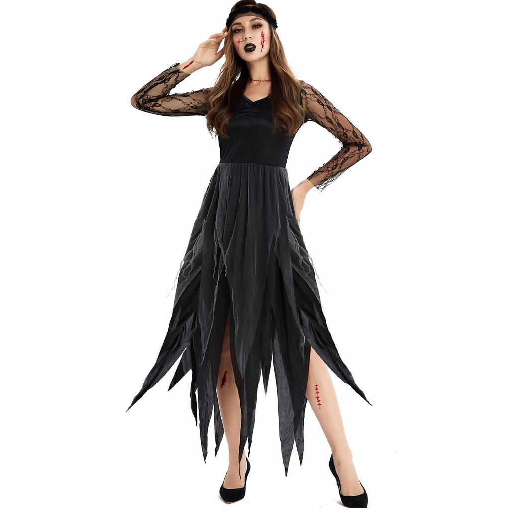 Women's Halloween Black Devil Costume Witch Costume Uniform Party Costume