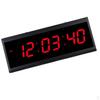Цифровые настенные часы со светодиодным экраном, ночным режимом, 24-часовой дисплей, ЕС