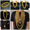 Gifts Cool Rock Gothic Party Jewelry Chunky Chain Punk Choker Pendant Hip Hop Chain Necklace