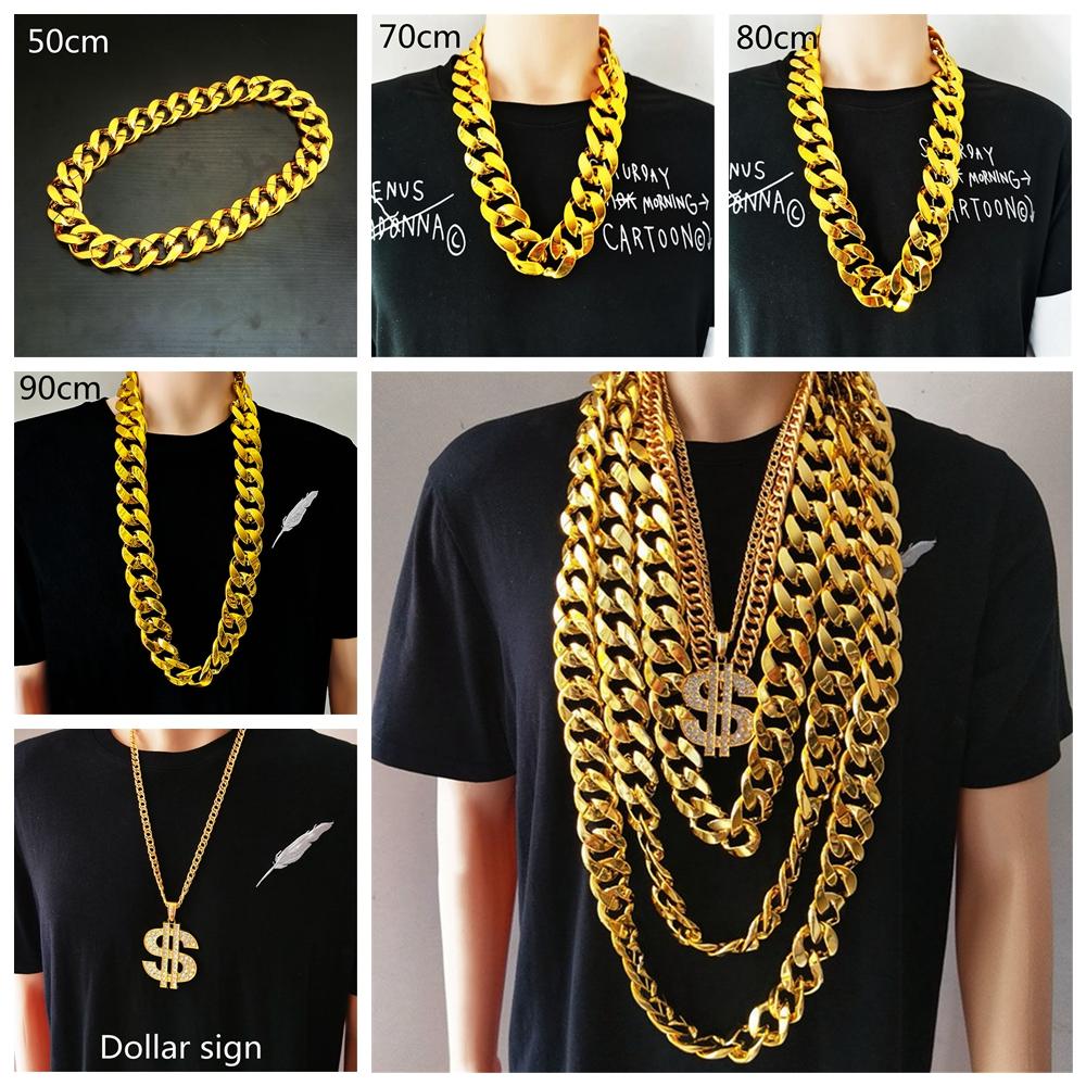 Gifts Cool Rock Gothic Party Jewelry Chunky Chain Punk Choker Pendant Hip Hop Chain Necklace