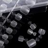 240/504 Pcs DIY Pedicure Patches Square Toe Nail Tip Press On Full Cover False Toenail Extension Kit Clear Matte Fake Nails