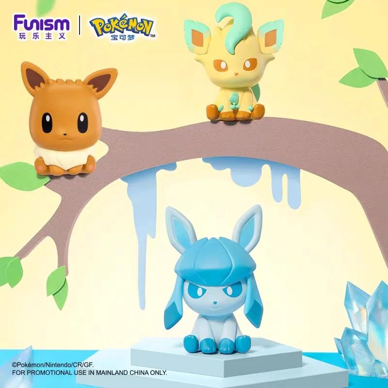 Коллекция Eeveelutions Сильвеон Джолтеон Эспеон Умбреон Флареон Подарочный пакетик-сюрприз Игрушка Модель Аниме Фигурки Коллекционные Украшения