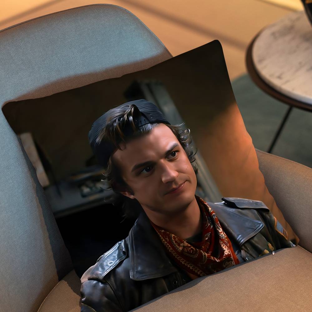 J-Joe Keery Movie Cold Storage Pillow Case Pillow Case Living Room Sofa Cushion Cover Suitable For Home Bedroom Room Decoration