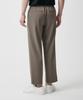 MUSINSA STANDARD Wide Easy Elastic Waist Crop Slacks [Dusty Beige]