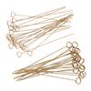 50pcs Floral Picks Clips Reusable Golden Metal Wire Floral Place Card Holder 6in Photo Memo Holder P