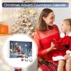 Рождественский адвент-календарь 2024 года с обратным отсчетом 24 дней до Рождества, плюшевый гном, украшение