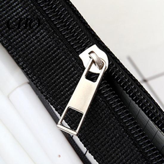 Fresh Color Stationery Bag Transparent Mesh Pencil Case for Middle School Students Large Pouch Capacity Multilayer Storage with Compartments