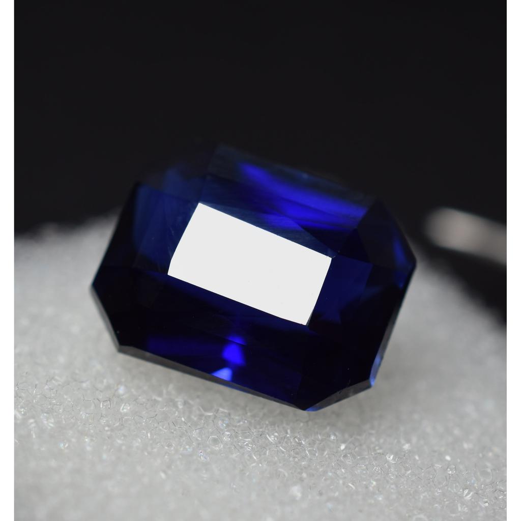 Natural Blue Tanzanite Loose Gemstone 8.15 ct Emerald Cut for Jewelry Making for Jewelry Designs
