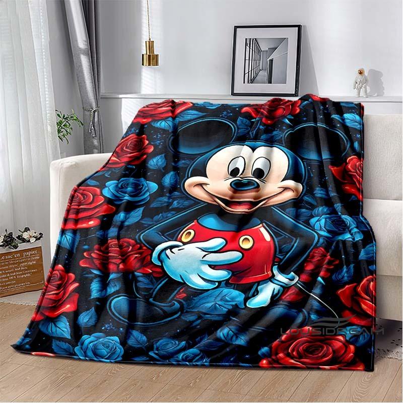 The Mickey Mouse cartoon blanket is fluffy and soft suitable for children and adults and perfect for home travel camping an
