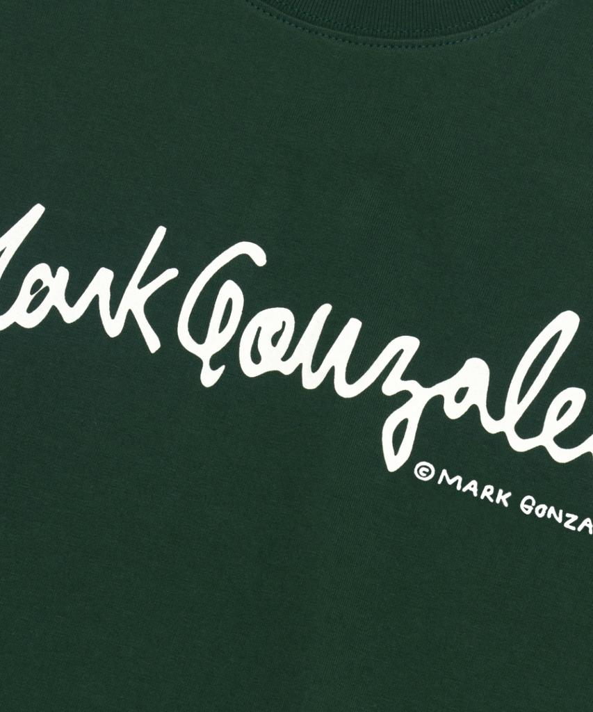 Mark Gonzales Футболка с коротким рукавом и подписанным логотипом - Темно-зеленый