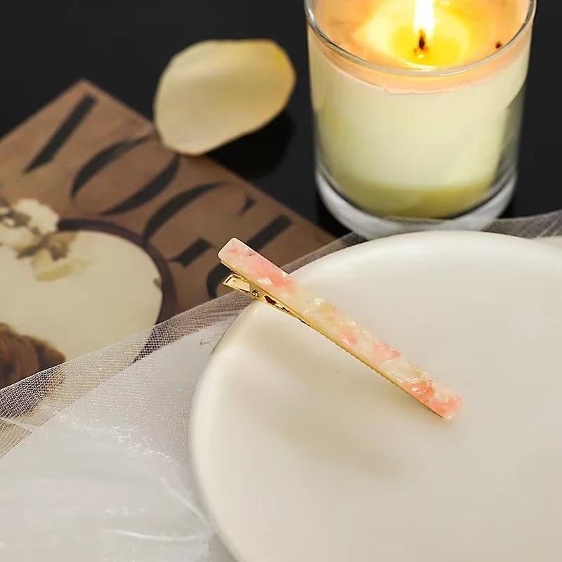 1 шт. модные заколки-аллигаторы из ацетатного цинкового сплава, заколки для волос, простые прямоугольные заколки для волос, головные уборы, женские аксессуары для волос