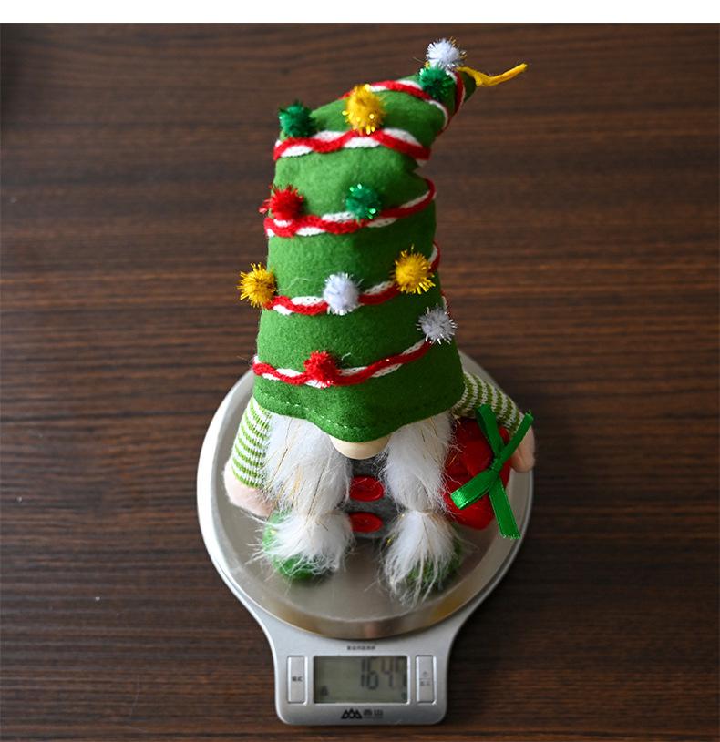 Рождественские гномы 2025 года: Плюшевые украшения Дед Мороз и Рудольф