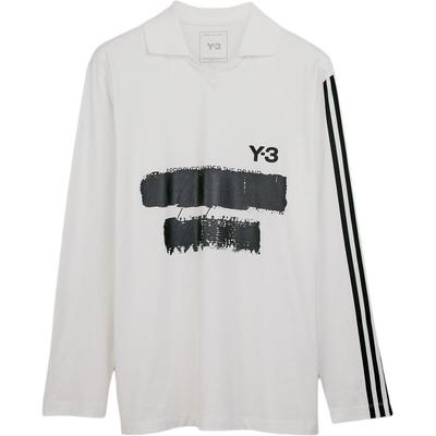 Футболка adidas x U GFX Logo L/S белая унисекс уличная одежда JM3233