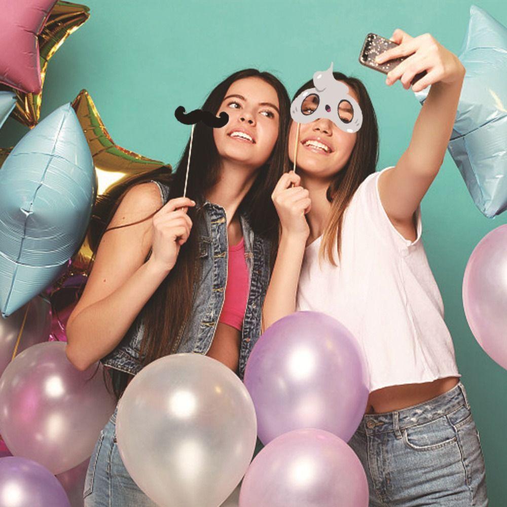 20pcs Cartoon Funny Photo Props Pumpkin Ghost House Bat Halloween Themed Decorations Home Decor