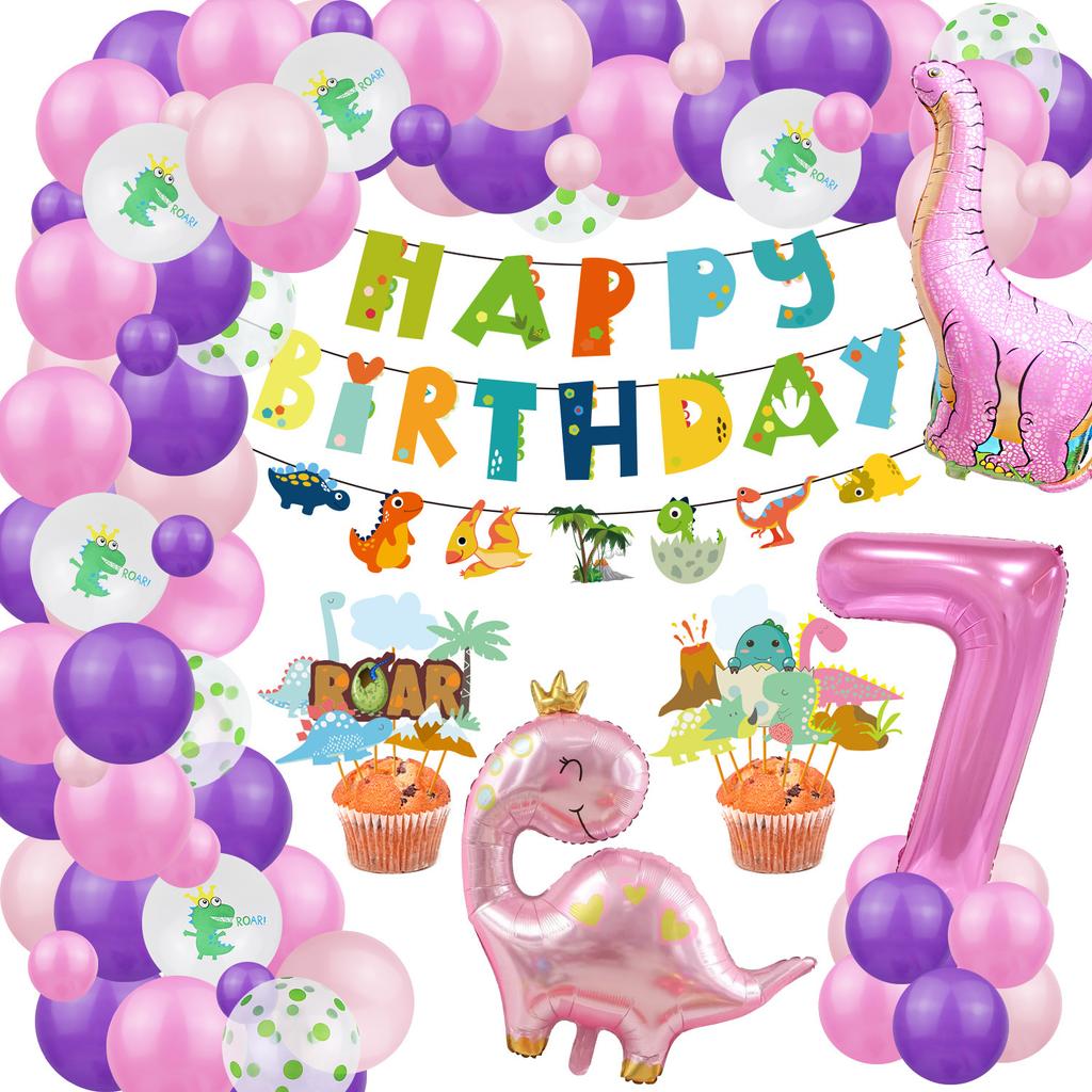 Костюм на тему динозавров, День рождения мальчика и девочки, Украшение для детской вечеринки по случаю дня рождения, Стена-фон из воздушных шаров с динозаврами