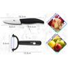 Ceramic Knives Kitchen Knives 3 4 5 6 Inch Chef Knife Cook Set+peeler White Zirconia Blade