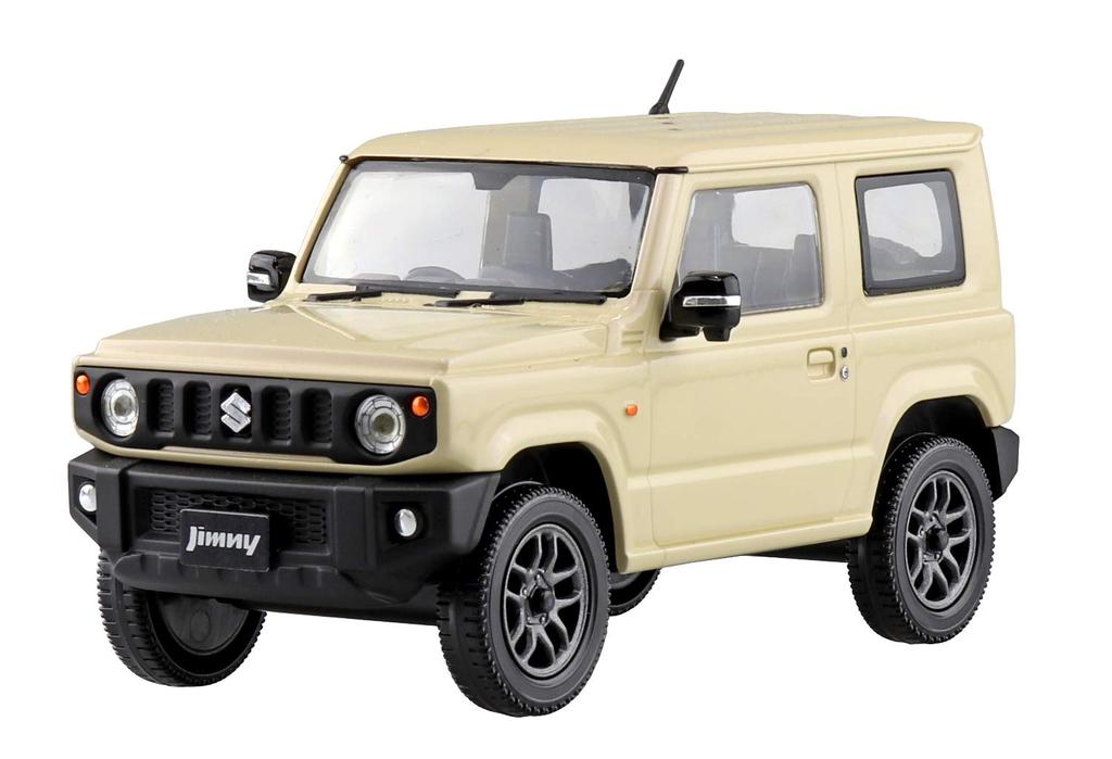 AOSHIMA The Snap Kit Series Suzuki Jimny Chiffon Ivory Metallic Plastic Model 1/32 Color-coded 08-D