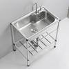 Heavy-Duty Stainless Steel Kitchen Sink with Stand