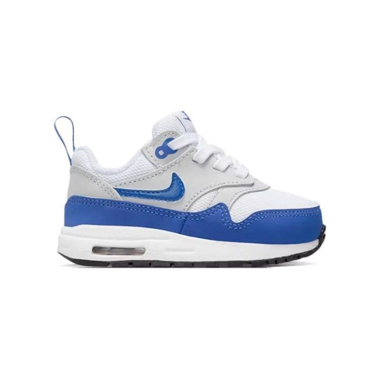 Nike Air Max 1 EasyOn TD Toddler Shoes White Royal Blue DZ3309-104