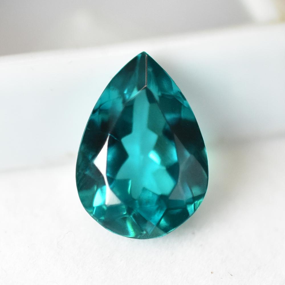 Natural Green Tourmaline Loose Gemstone 7.50 ct Pear Cut Flawless October Birthday Birthstone