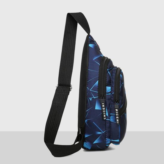 Мужская сумка на одно плечо с геометрическим принтом, водонепроницаемый подарок