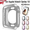 Полый корпус из ТПУ для Apple Watch 42 мм 46 мм 44 мм 45 мм 40 41 мм Мягкий бампер-чехол для iWatch Серии 10 9 8 7 6 5 4 Защитный