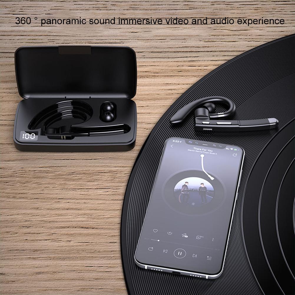 Bluetooth-гарнитура с одним наушником, беспроводная вращающаяся гарнитура с дисплеем батареи и функцией зарядки