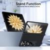 Luxury Bracket PU Leather Screen Glass Film Case for Honor Magic V2 Phone Cases Hinge Protector Cover Stand  Funda