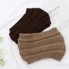 Thicken Wide Headwear Headwraps Turban Ear Warmer Ponytail Beanie Hat Hair Band Knitting Headband