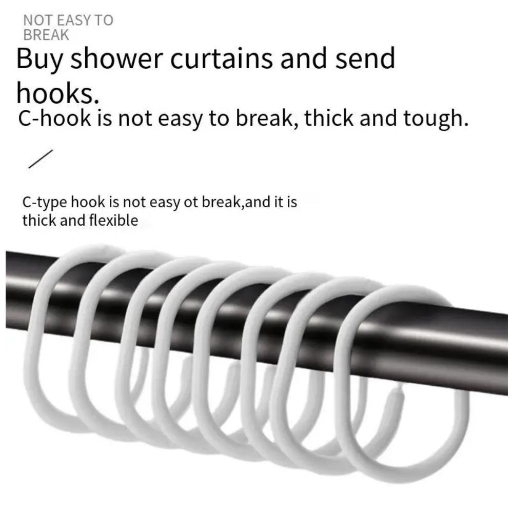 Занавеска для ванной с рисунком морских звезд, водонепроницаемая, устойчивая к плесени, перегородка для ванной комнаты для разделения сухой и влажной зон с крючками