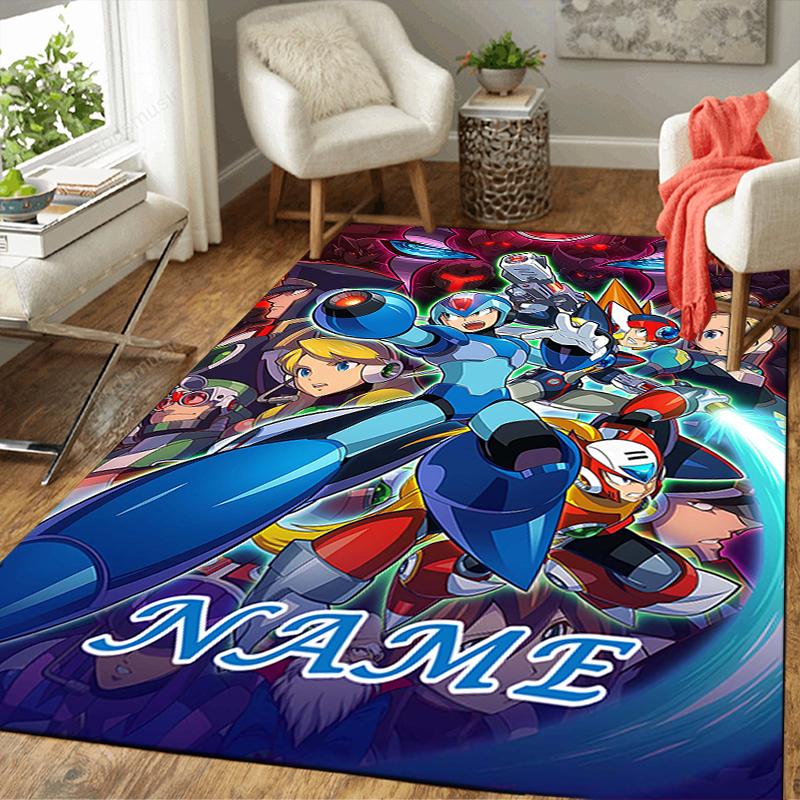 Custom 1Pc Superhero Mega Man Adventure Rug Office Carpet Indoor Outdoor Entrance Doormat Nonslip Soft And Comfortable Living Room D2915179