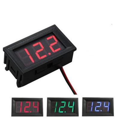Мини DC5-120V светодиодный цифровой вольтметр с синей панелью с 3-значным дисплеем 0,56 дюйма