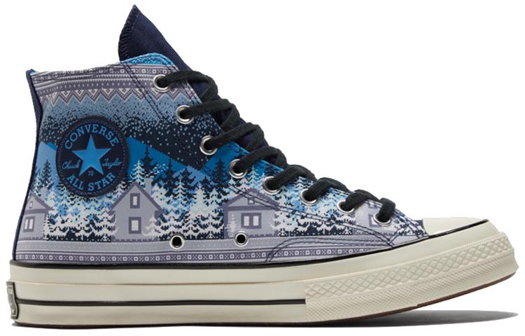 Мужские кеды Converse Chuck 70 High 'Holiday Sweater - Midnight Navy'
