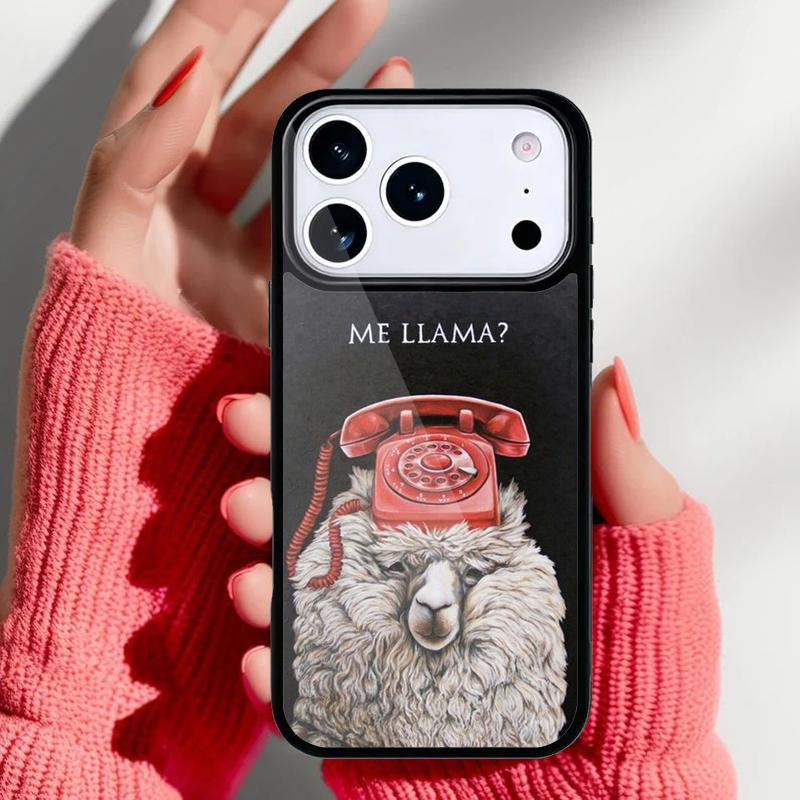 Чехол для телефона Лама Альпака для iPhone 17 16 15 14 13 Pro Max Задняя крышка для 12 11 Pro Coque